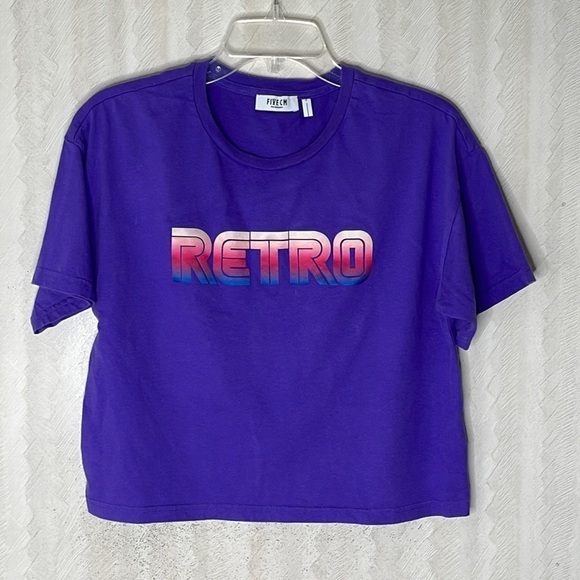 ❤️ FIVE CM Retro cropped Tshirt Size 1 - Picture 2 of 4
